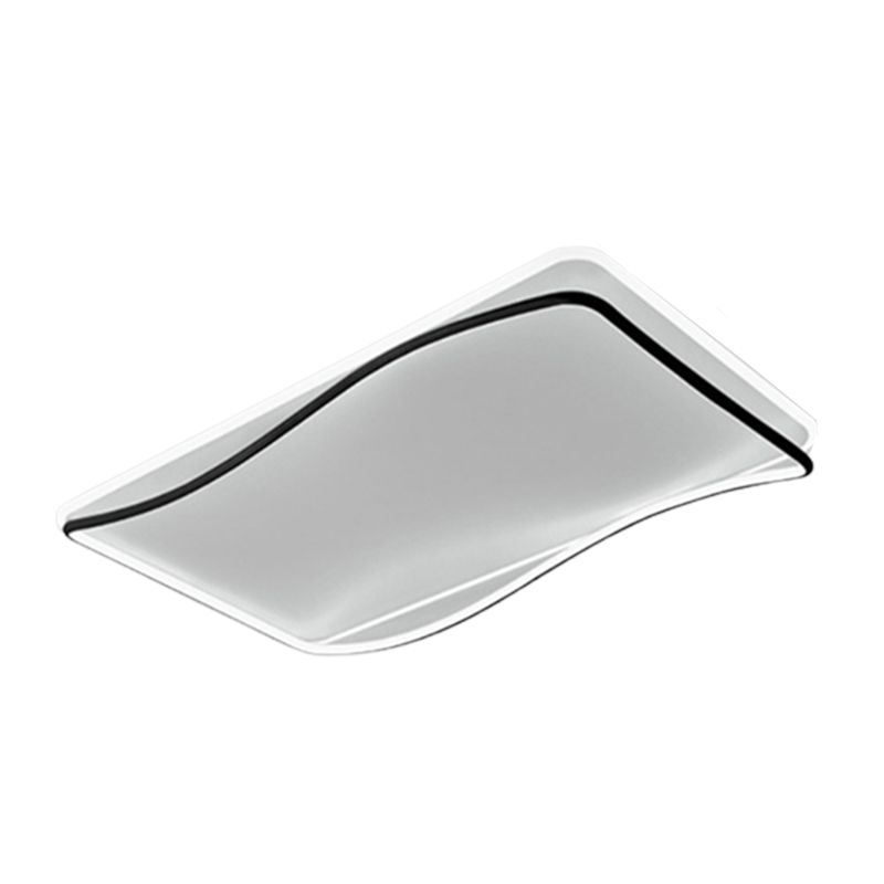 Geometric Flush Light Modern Metal 1 Light Flush Mount Light Fixture