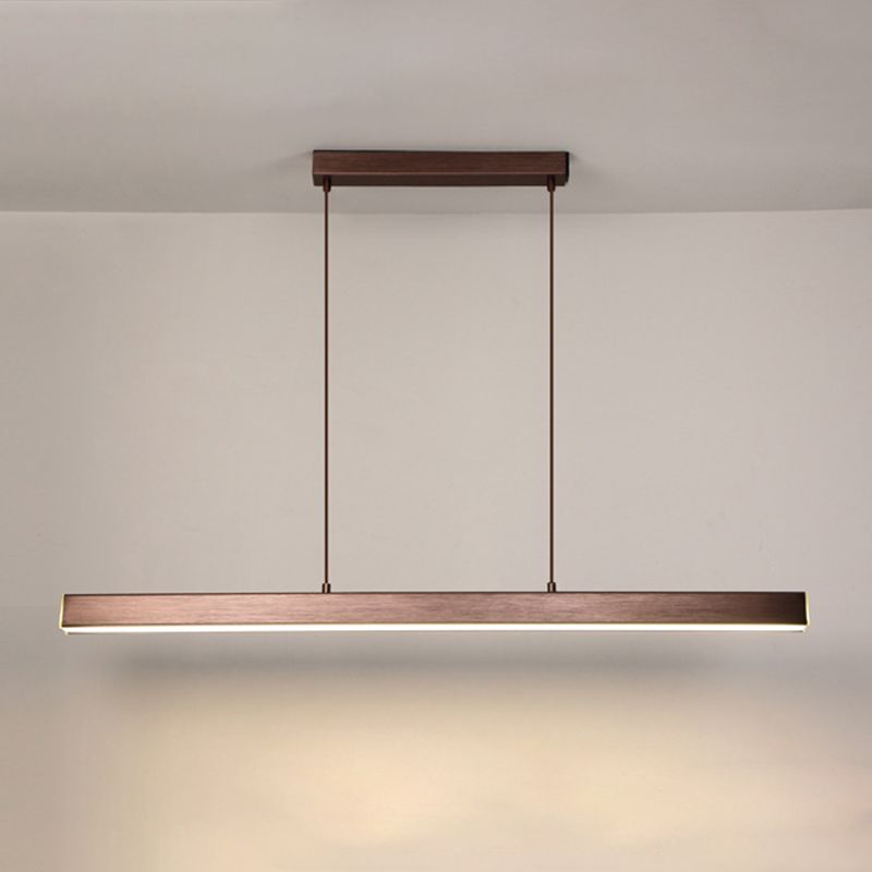 Rettangle Island Lampadella Luci contemporanee Acrilie Acrilico Accuffizioni per il tavolo da pranzo