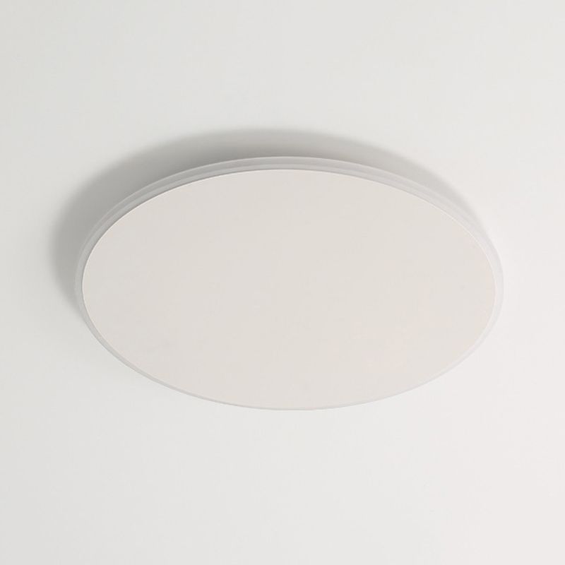 White Single Flush Mount Lighting LED Modern Ceiling Light for Living Room
