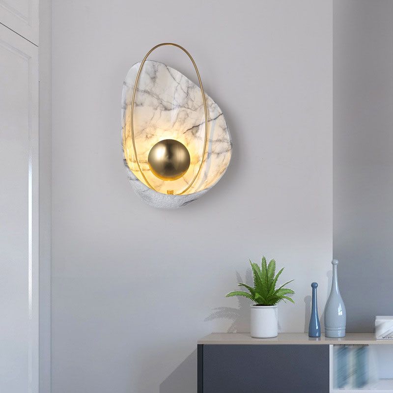 Modern Wall Lamp Nordic Style Resin Wall Mount Lighting for Sitting Room