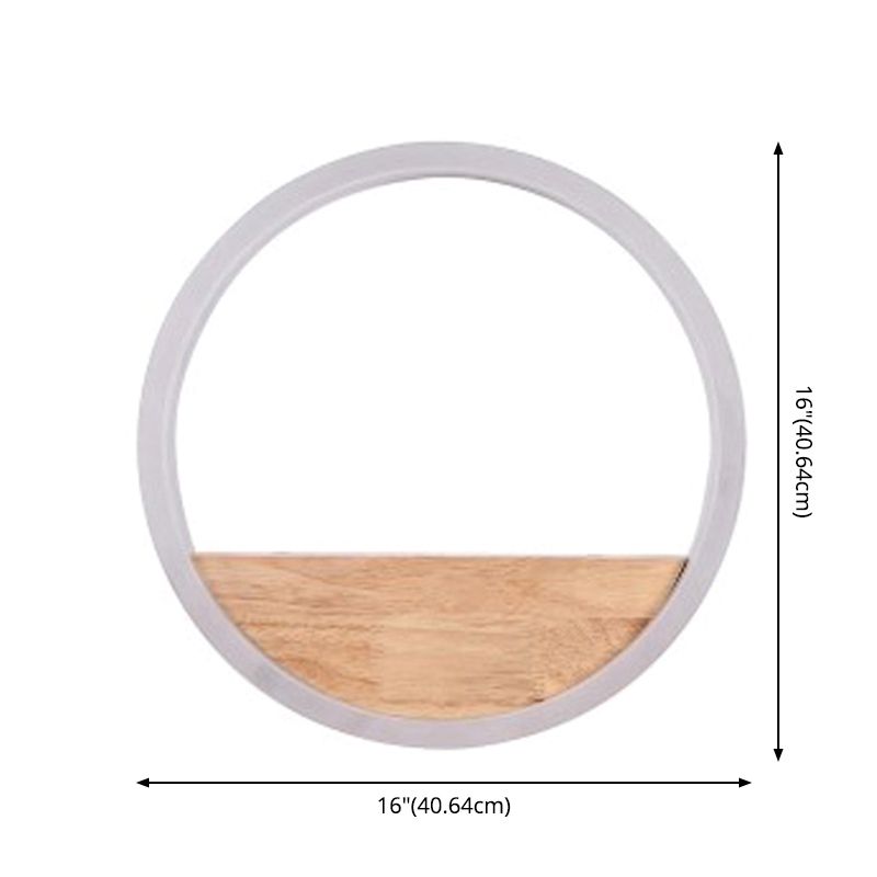 Acrylcirkel wandlamp Licht Licht Simplicity Stijl LED -wand SCONCE -verlichting in het wit