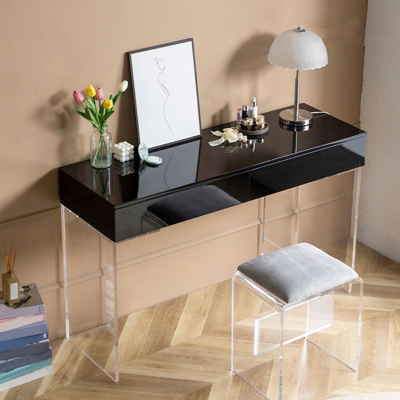 Contemporary Vanity 2 Storage Drawers 29.52" H Make-up Vanity Desk