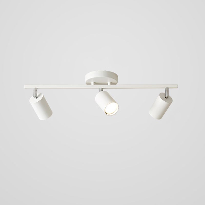 Contemporary Ceiling Light Multi - Light Ceiling Semi Flush in Black / White