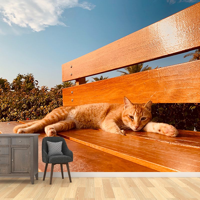 Cute Cats Mildew Resistant Mural Wallpaper Indoor Wall Mural