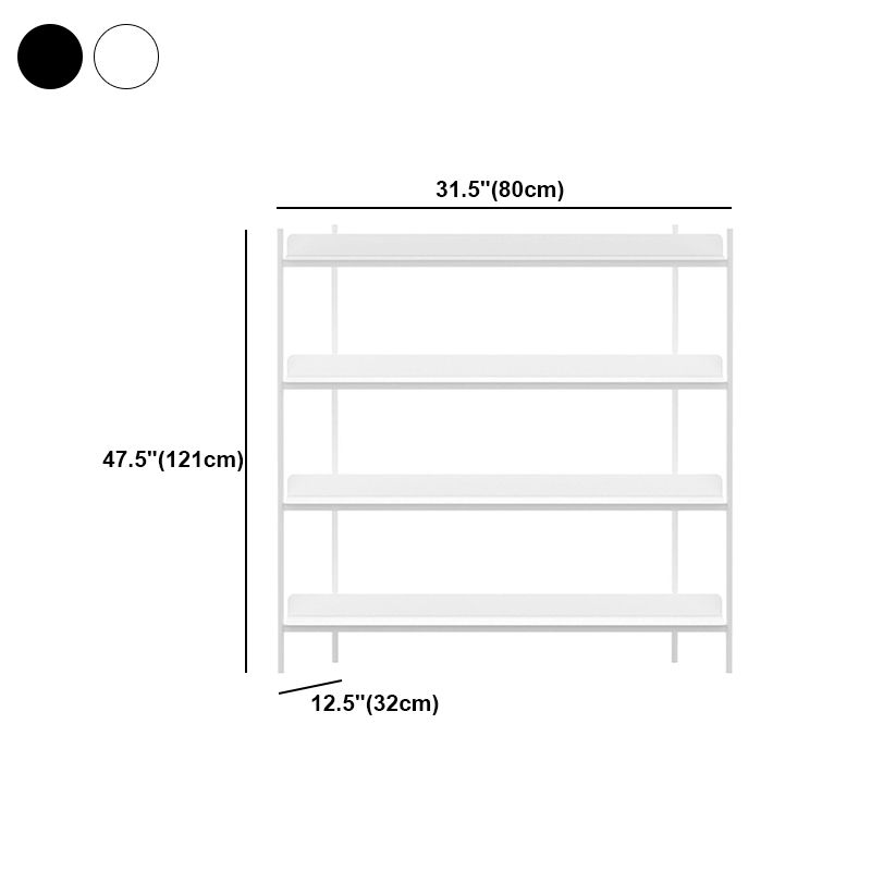 Modern Style Metal Bookshelf Open Etagere Shelf Bookcase for Home