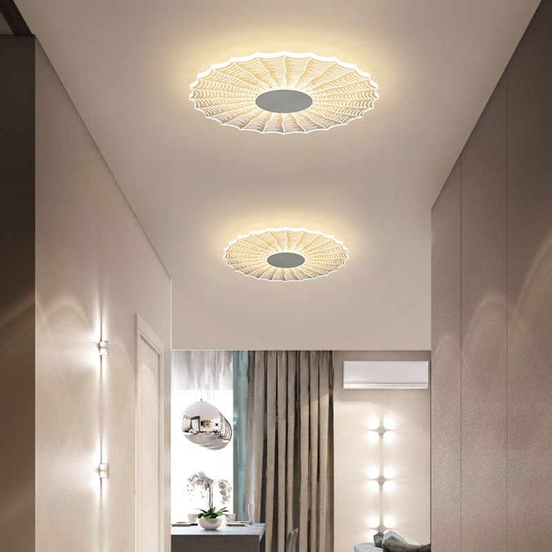 Ultrathin Acrilico Flush Mount Light Minimalista LED Clear Flushmount per Hallway