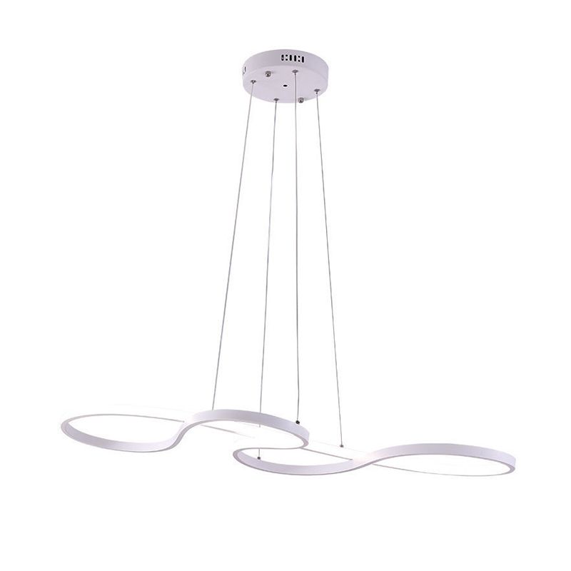 29.5" Wide Modernist LED Chandelier Lamp Acrylic Hanging Light for Living Room