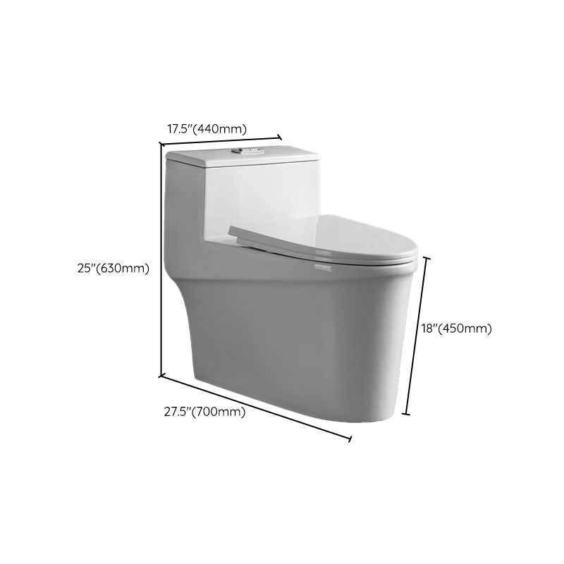 Modern Flush Toilet One Piece Toilet All-In-One Siphon Jet Toilet