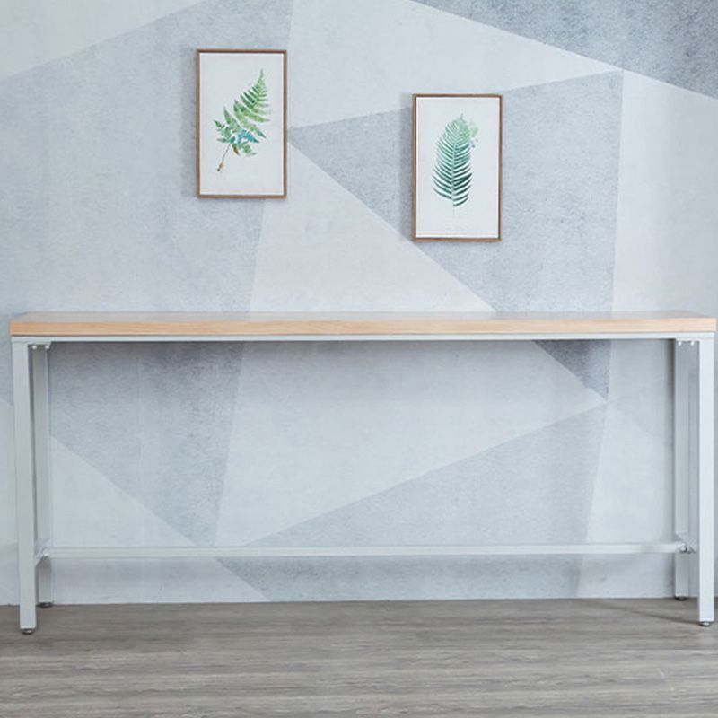 Modern Bar-height Table Solid Wood Top Bistro Pub Table for Patio Use