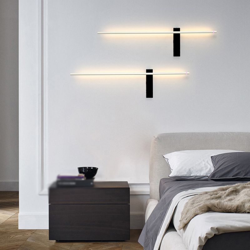 Rotatable Linear Wall Sconce Light Fixture Simplicity Metal Stairs LED Wall Lamp