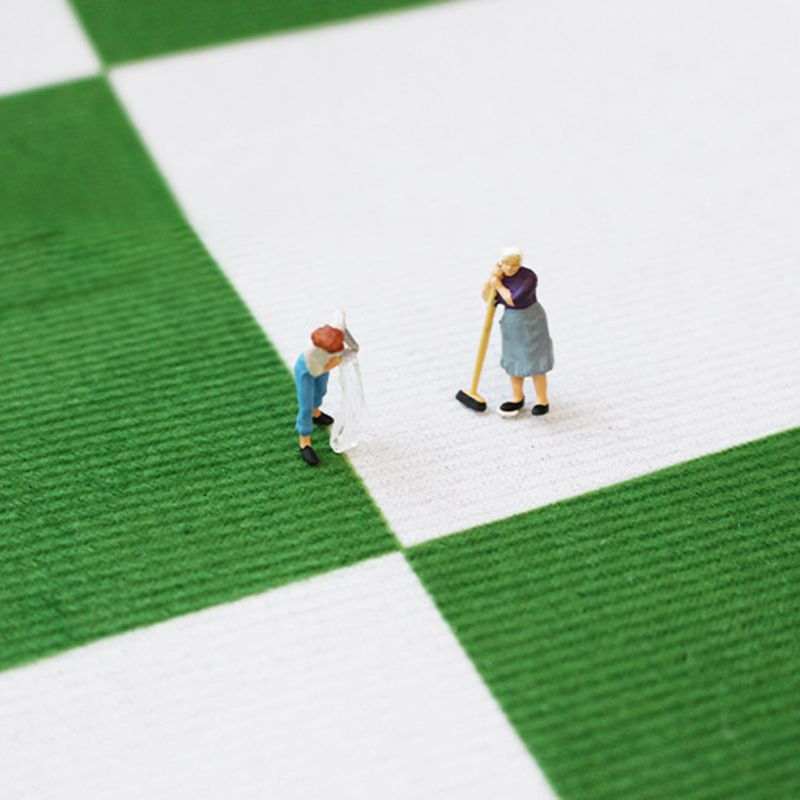 Brown Modern Rug Contrast Color Rug Washable Rug for Home Decor