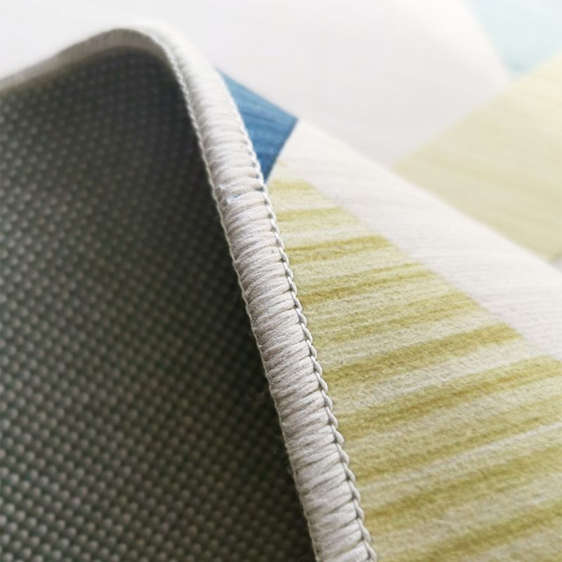 Minimalist Area Rug Marble Pattern Carpet Polyester Stain Resistant Area Rug for Living Room