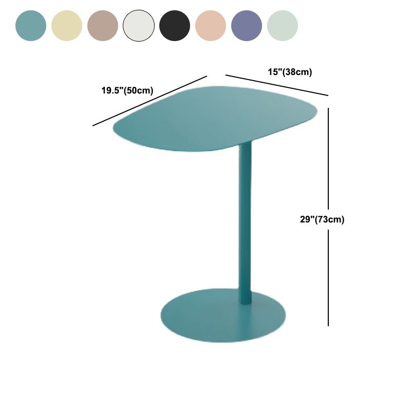 Mid-Century Side End Table Pedestal Naturally Shaped End Table