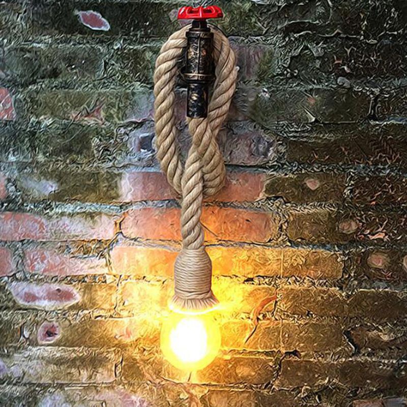 1-licht Water Tap SCONCE LICHTING INDUSTRIËLE ZWART ZWARTE IJZER WAND LICHTBRIJFTE MET TOOP SOCKET