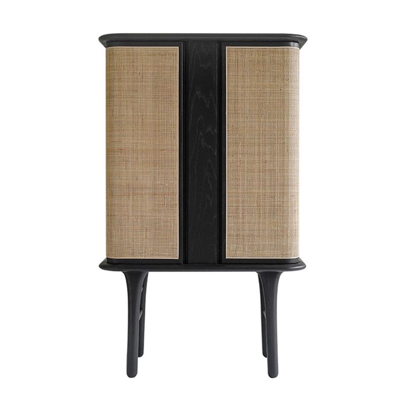 Rectangle Storage Cabinet Solid Wood Standard Cabinet with Doors