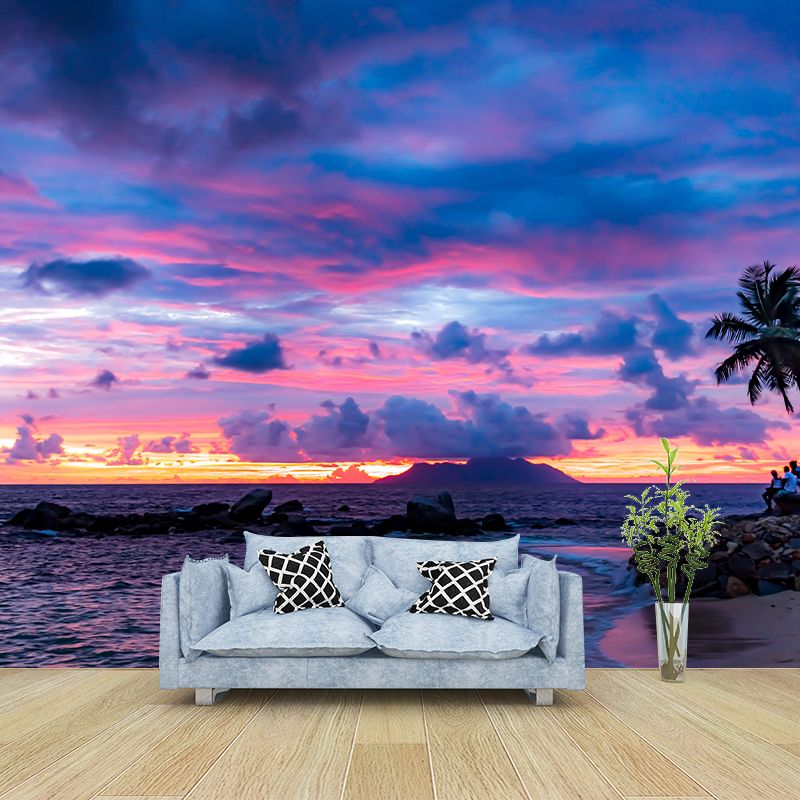 Tropical Beach Shore Vacation Moisture-Resistant Murals, Personalized Size Available