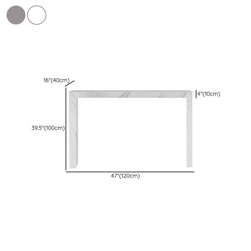 Modern Bar Dining Table Stone Rectangle Bar Table for Living Room