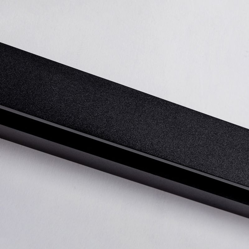 Square Shape Metal Wall Sconce Modern Style Single Light Wall Lighting Fixtures in Black