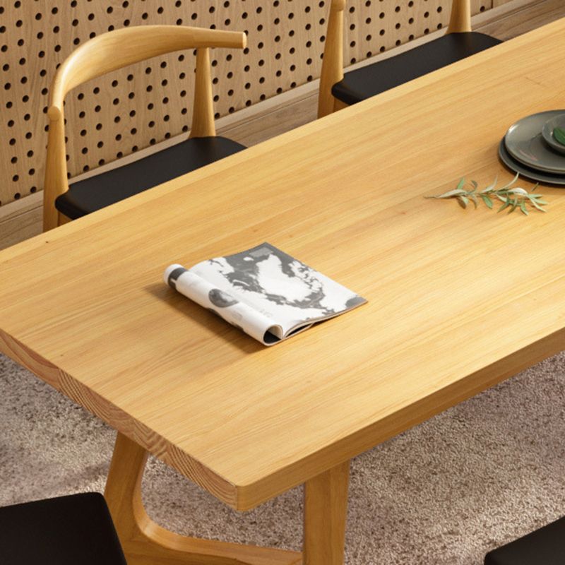 Modern 1/5/7 Pieces Dining Set Rectangle Pine Wood Dining Table for Kitchen Dining Room
