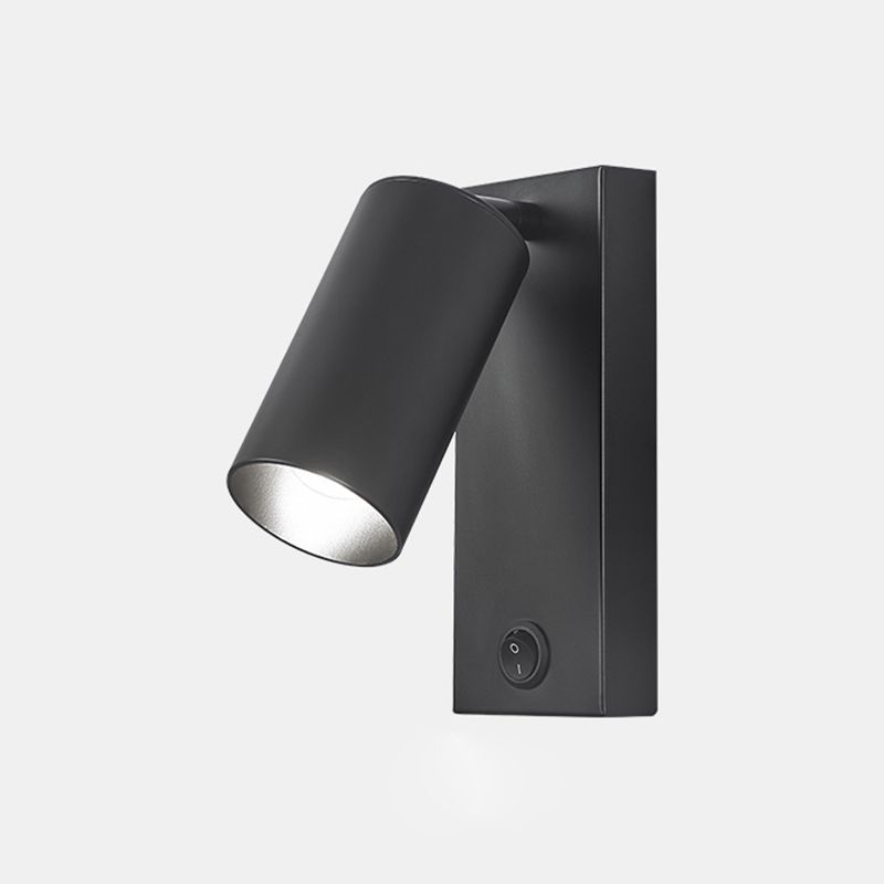 Modern Simple Iron Wall Light Cylinder Shape Rotatable Wall Lamp for Living Room