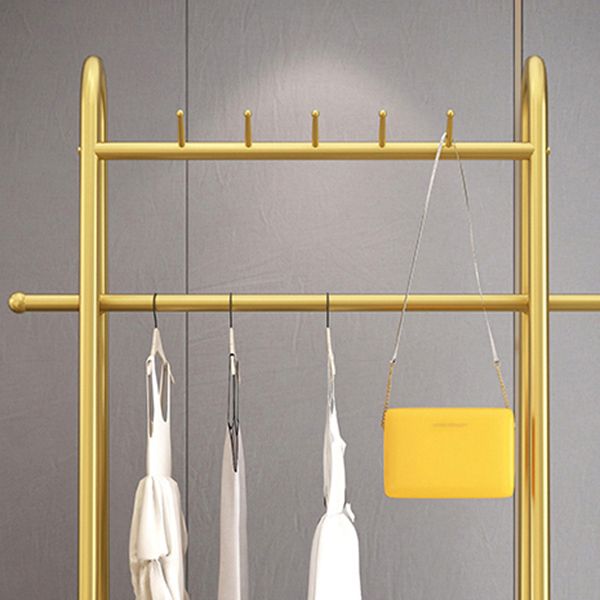 Industrial Style Coat Rack Metallic Free Standing Hooks Design Coat Rack