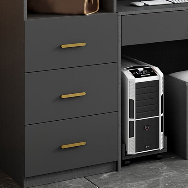 Black Colour Wooden Wardrobe Soft Close Drawer Wardrobe Closet for Home