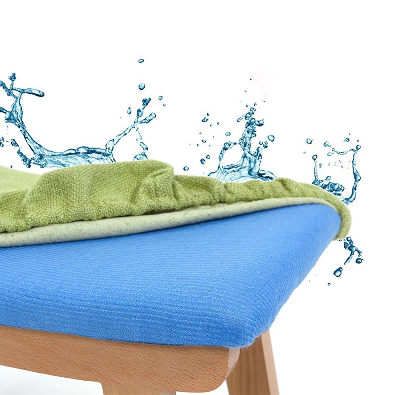 Rectangle Ottoman Contemporary Footstools Linen Upholstered Tear Resistant Ottoman