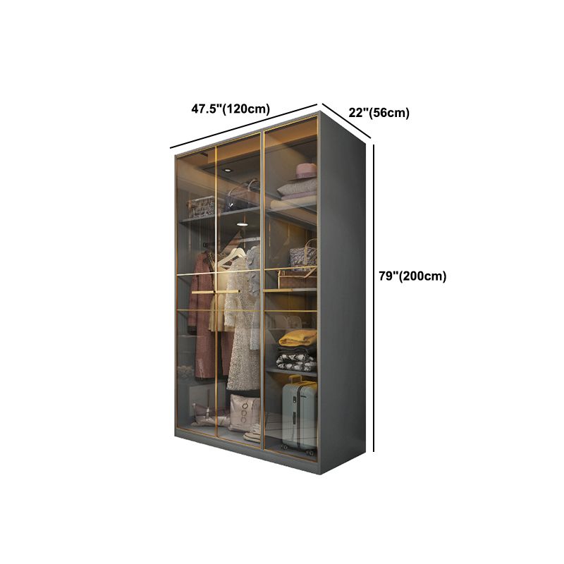 Contemporary Style Wardrobe Wood Wardrobe Closet for Bedroom