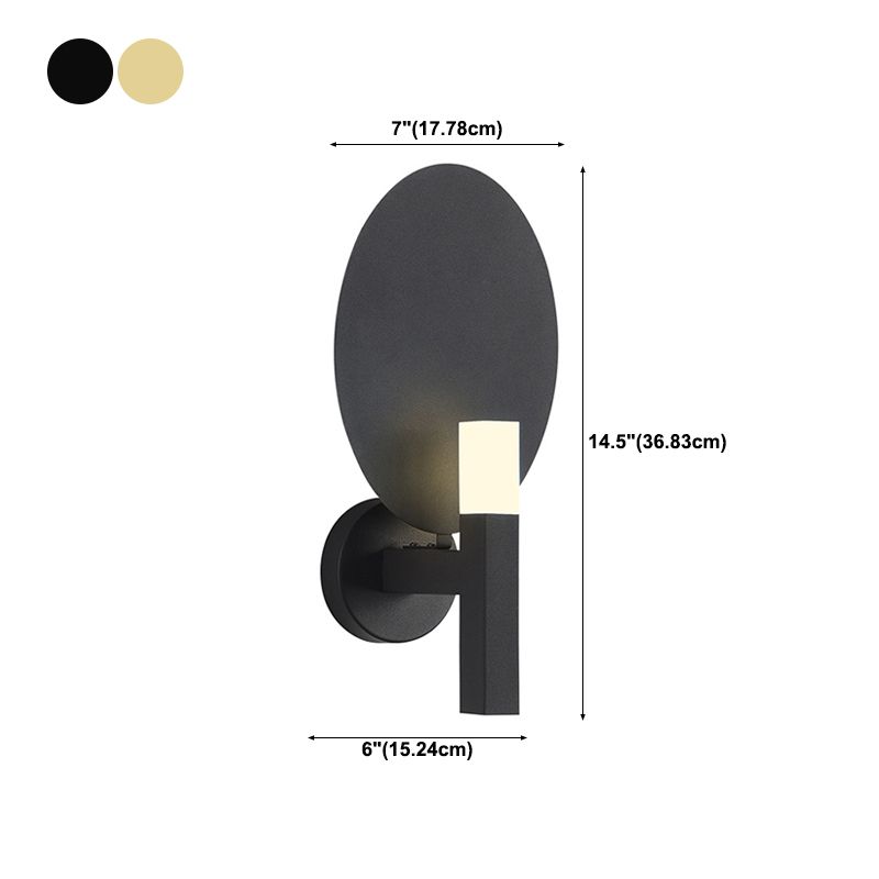 1-Light Geometric Wall Lights Modern Metal Wall Light Fixture