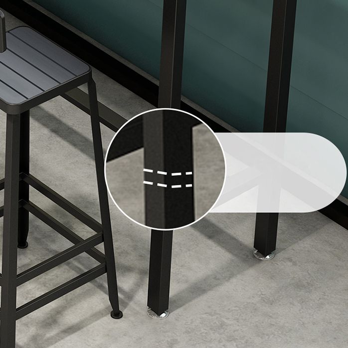 Industrial 1/5/9 Pieces Bar Table Set Wood Counter Table with High Stools for Bar