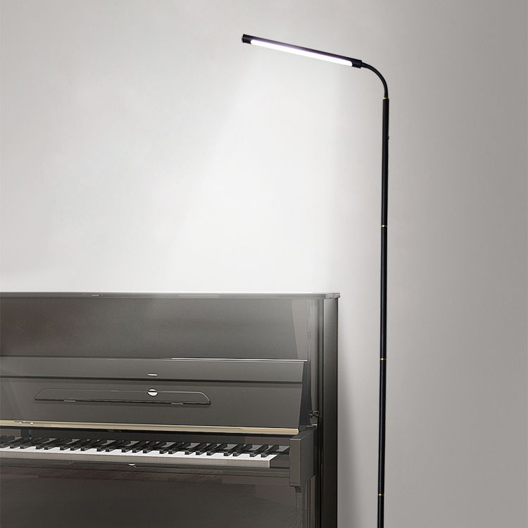 Modern Strip Shape Floor Light LED Metal Floor Standing Light with Acrylic Shade