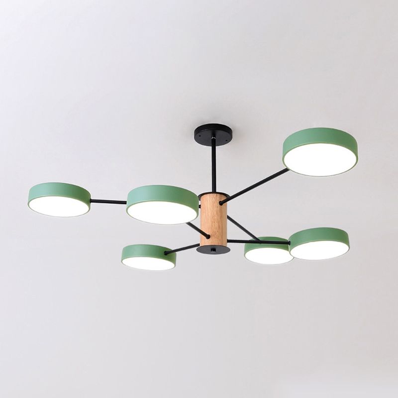 Éclairage de lustre ramifiant nordique LED de salon en acrylique LED Plafond