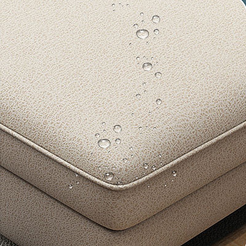 Contemporary Pillow Top Arm Sectional with Removable Cushions for Living Room