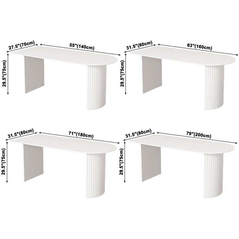 Vast hout moderne gratis vorm eettafel marmeren boventafel voor eetkamer