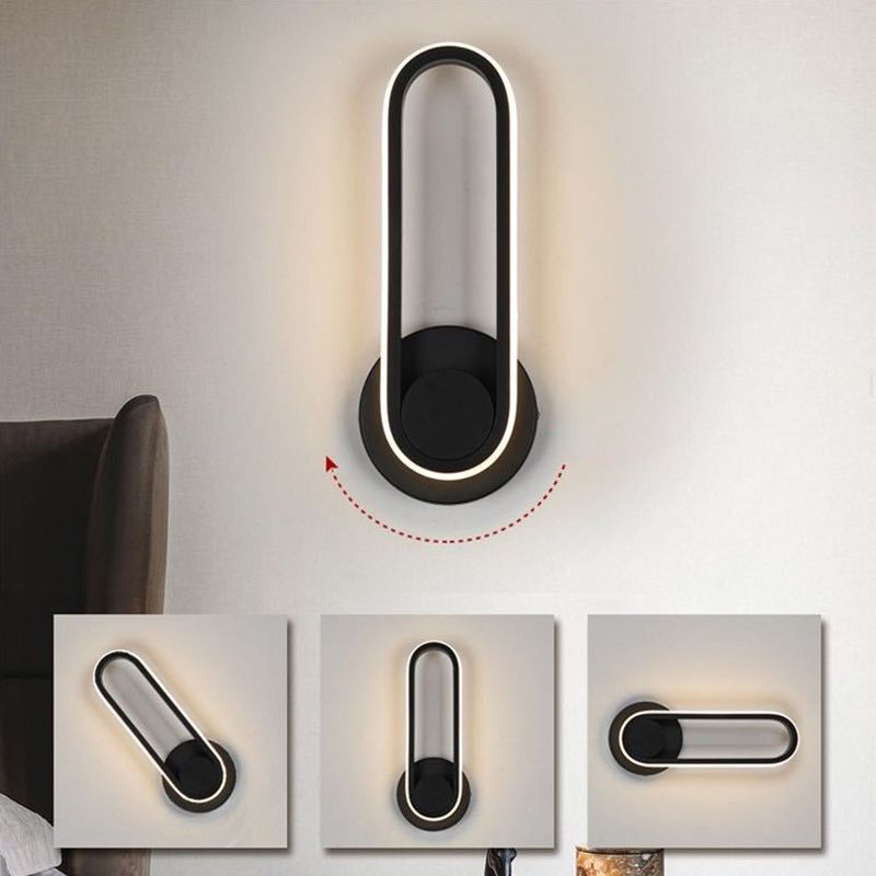 Moderna Minimalista Estilo Lineo Lucina de pared lineal Metal 1 luces de pared ligeras para sala de estar