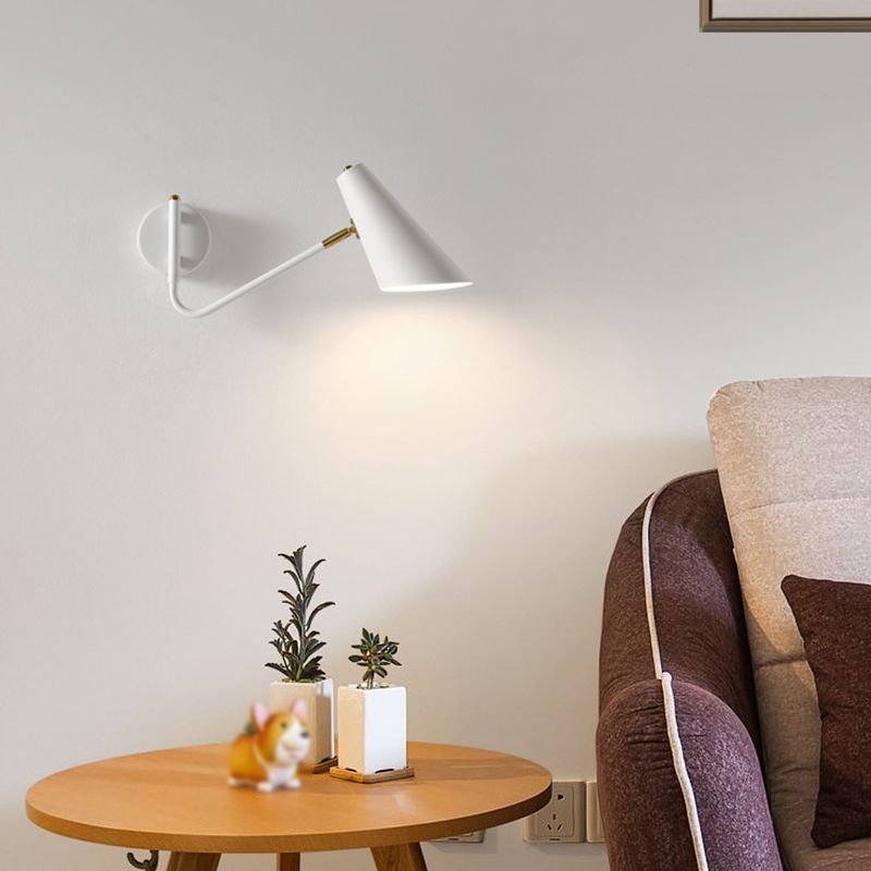 Cone Shape Metal Wall Light Modern Style 1-Light Wall Mount Lighting