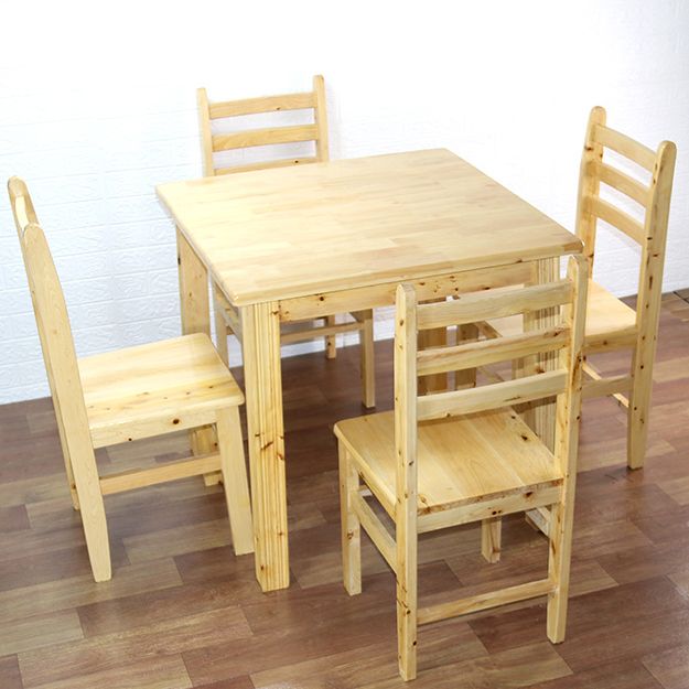 Ladder Back Side Chair Solid Wood Dining Chair for Dining Room