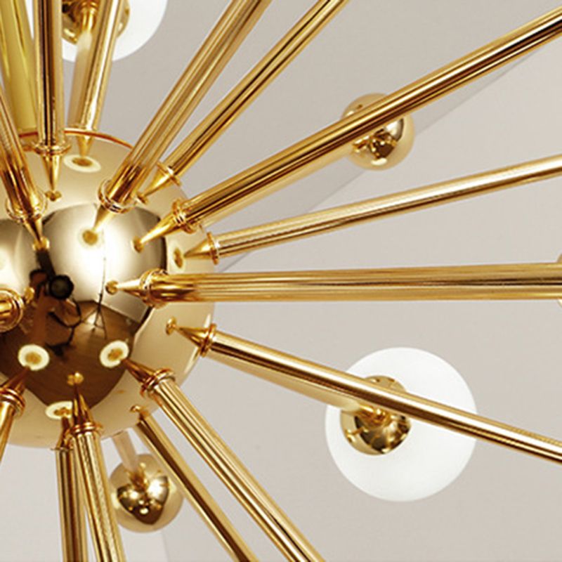 Modern Style Spray Chandelier Lighting Fixtures Glass Multi-heads Chandelier Light