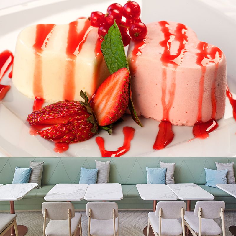 Sweet Cake Wall Paper Murals Water Resistant Cake Shop Wall Art, Custom-Made