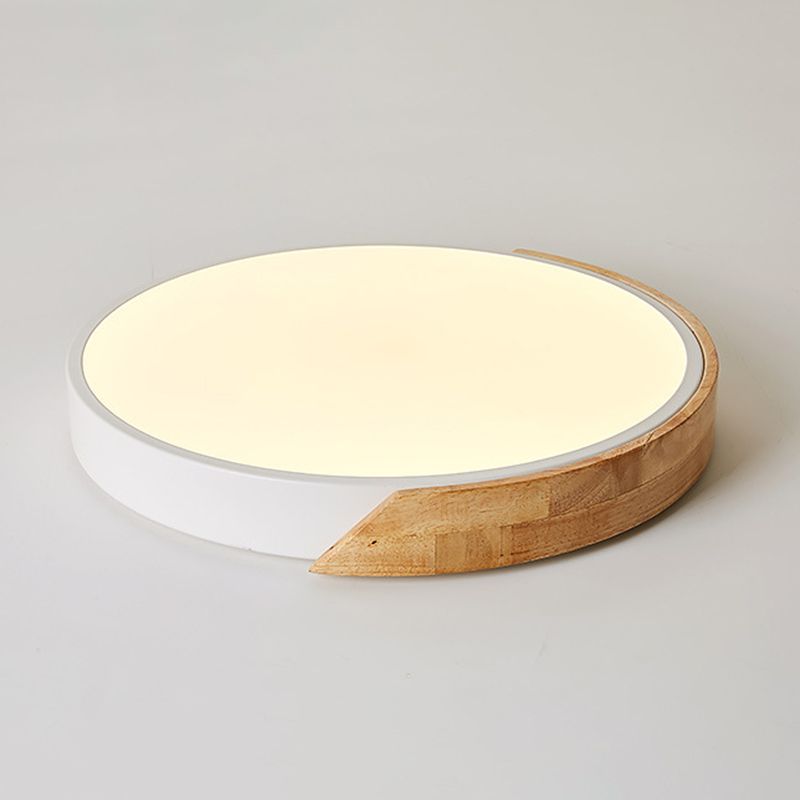 Round Shade 1-Light Flush Mount Moderne Einfache Art Flush Mount Deckenleuchten