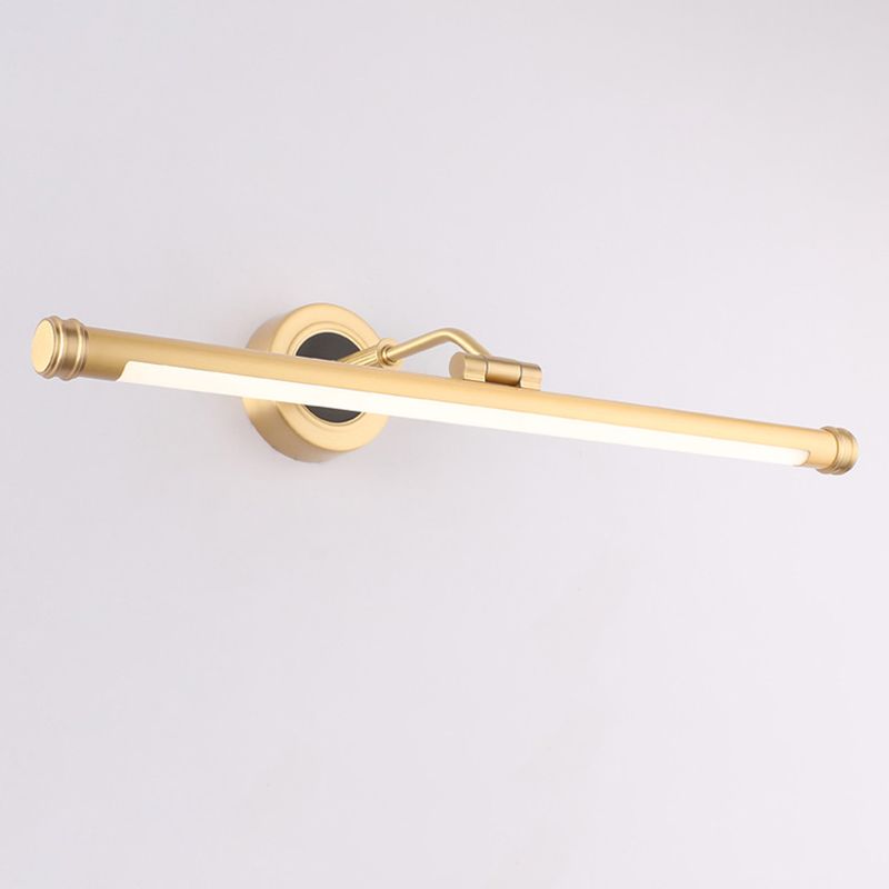 Modern Style Tube Vanity Wall Lights Metal 1 Light Vanity Mirror Lights
