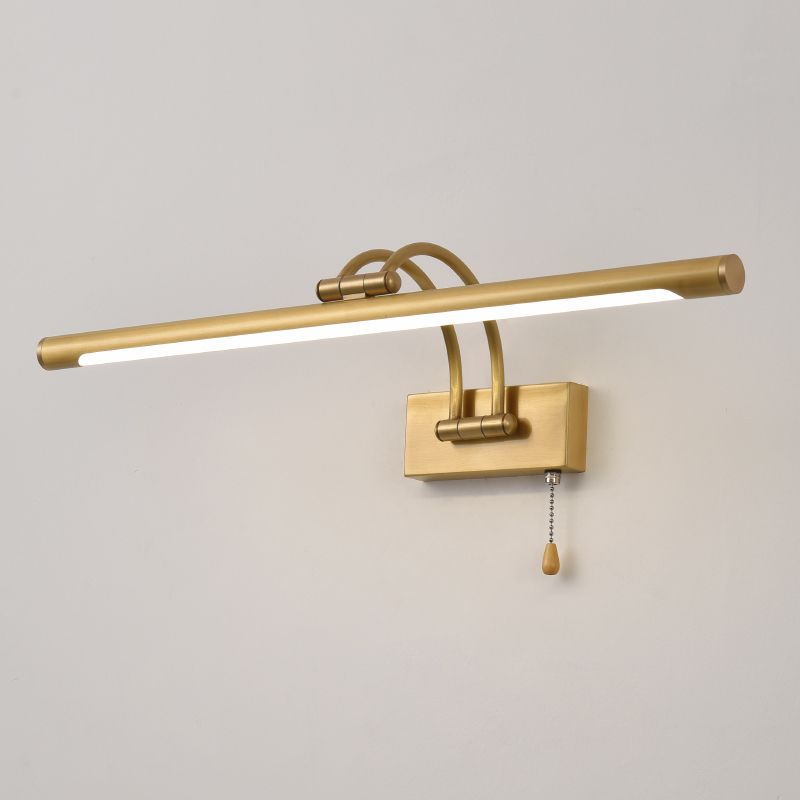 Lampe murale à LED créative moderne Copper linéaire Lumière murale extensible avec une teinte acrylique