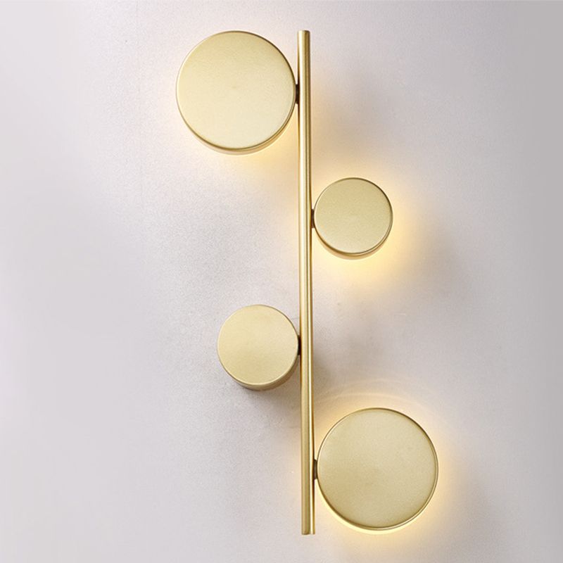 3-Light Contemporary White/Black Wall Mounted Sconce Metal Wall Light for Bedroom