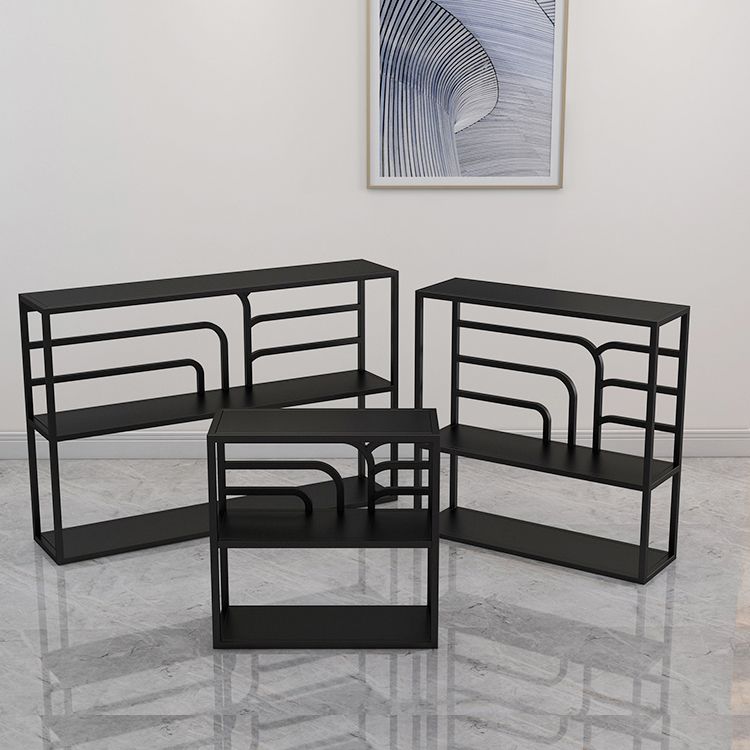 9.84" W Contemporary Console Accent Table Antique Finish Console Sofa Table in Metal