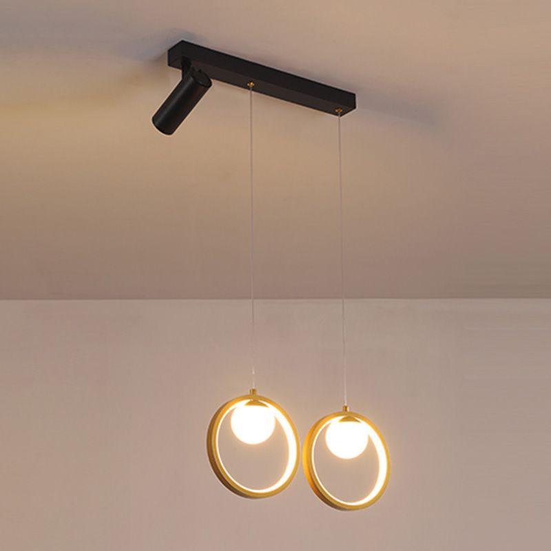 Estilo contemporáneo Geometry Island Lighting Lights Metal Island Lights