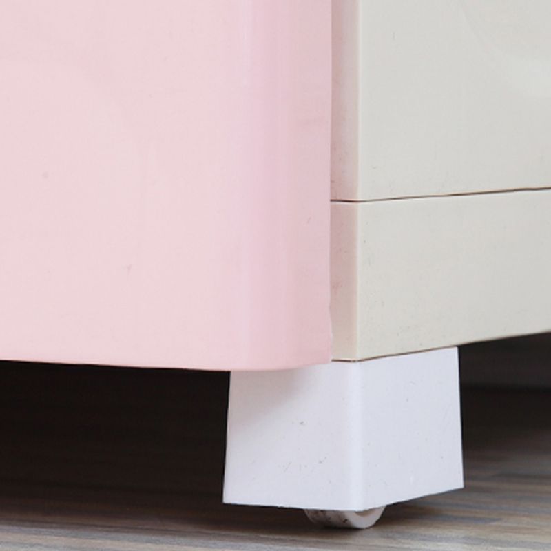 Plastic Matte Finish Storage Cabinet Contemporary Non-Hanging Armoire