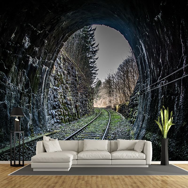 Tunnel Spatial Extension Wall Mural for Bedroom Decoration, Personalized Size
