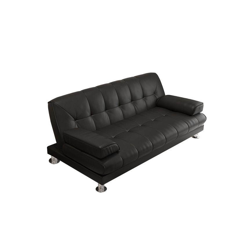 Pure Color Sofa Pillow Top Arm Reclining Loveseat Sofa for Living Room