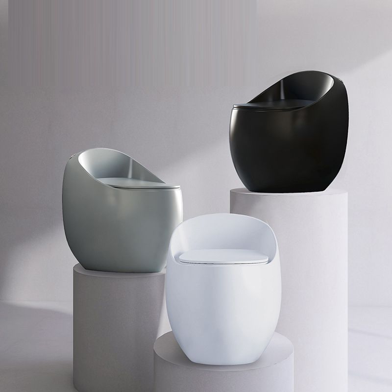 Contemporary 1 Piece Flush Toilet Floor Mounted Toilet Bowl for Bathroom