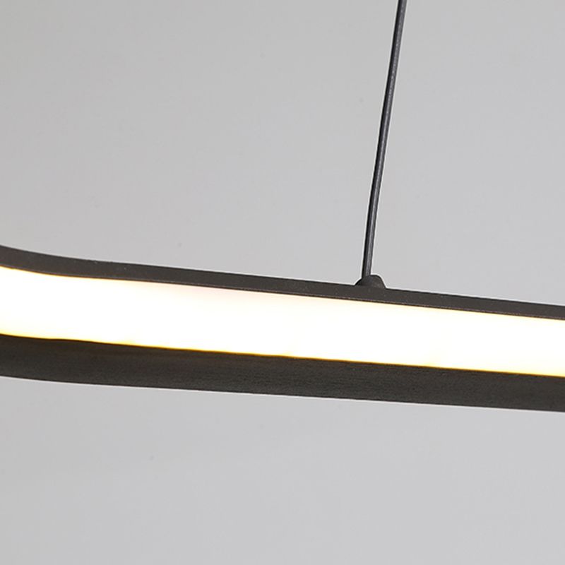 Linéaire de forme île Lumière moderne Métal d'éclair